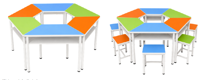 MODULAR ACTIVITY TABLE & CHAIR SET